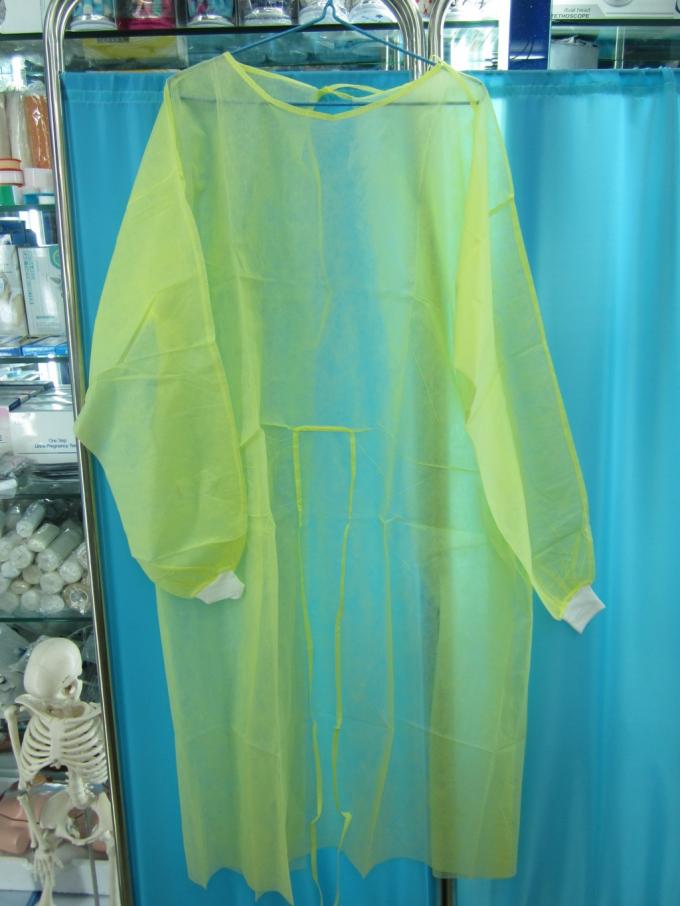 Doutor descartável Vestido do OEM, revestimento não tecido descartável do laboratório altamente protetor