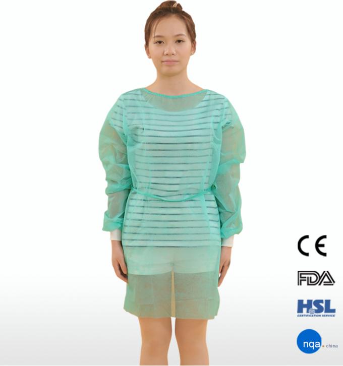Vestido nÃ£o tecido do isolamento do uso do preÃ§o de fÃ¡brica Ãºnico com punho feito malha