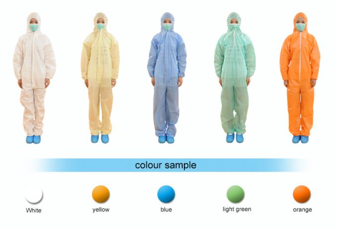 Anti tamanho não tecido do revestimento S-3XL do laboratório da poeira/pintura com os bolsos disponíveis