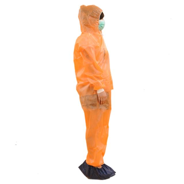 Vestido cirúrgico não tecido descartável S-5XL com capa e montantes para adultos