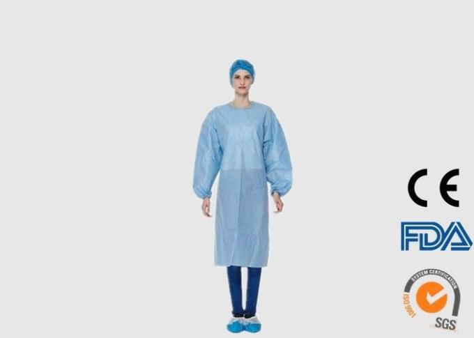 Médico descartável da cor azul esfrega respirável com material de SMS