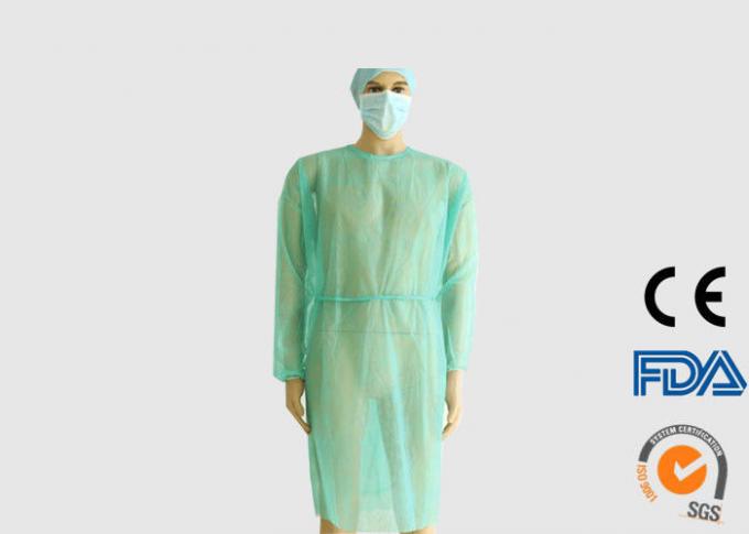 30g a roupa médica descartável, PP revestiu vestidos do isolamento do hospital do PE