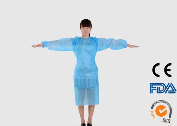 Vestuários médicos descartáveis não tecidos, ISO azul do CE do vestido cirúrgico aprovado